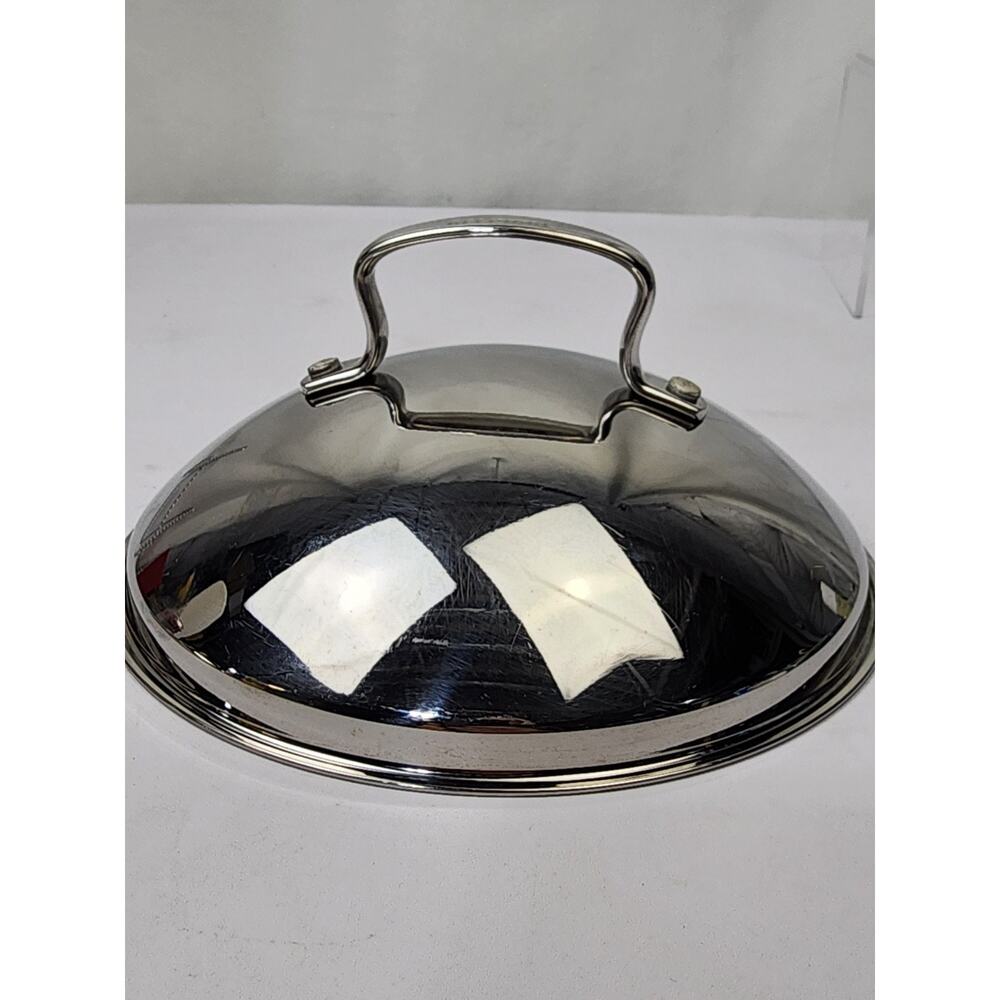 Belgique Stainless Steel Domed Replacement Lid (Only) Vented w Handle 7"